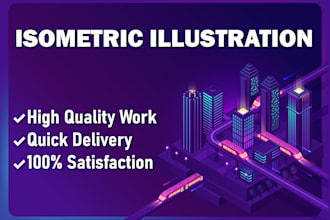 create amazing isometric vector illustration of anything