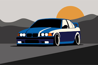 design minimalist car within 24 hours