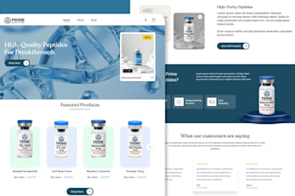 design peptides website supplement website nutraceutical website peptides store
