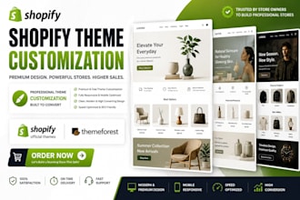 change and upgrade shopify theme and customization shopify store