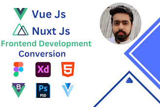 convert figma, xd, psd, html to vue js