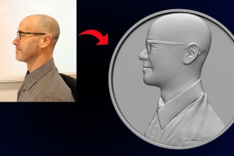 sculpt any 3d coin and medallion for printing