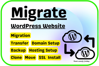 do migrate, clone, transfer, backup, wordpress website migration