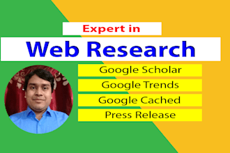 do perfect web research manually for any business in USA