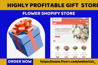 design gift shopify store flower store teddy store chocolate website