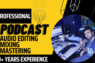 produce audio podcast editing noise reduction audio repair in podcast production