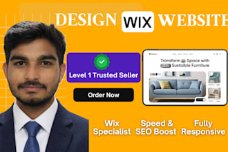 create wix website and design wix website