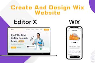 create wix website , design wix website and redesign wix website