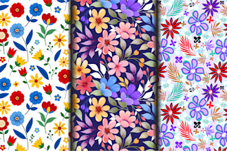 do unique floral seamless pattern,flower design for digital textile fabric print