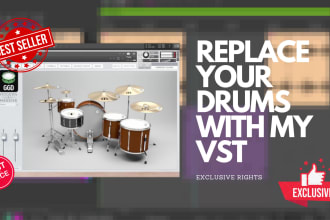 replace your real drums with HQ vst drums