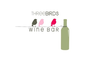 design worthy three birds wine bar logo