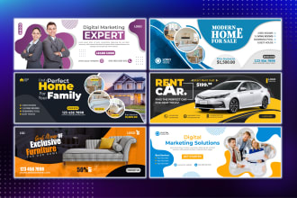 do a facebook cover photo banner ad, header cover photo or linkedin cover