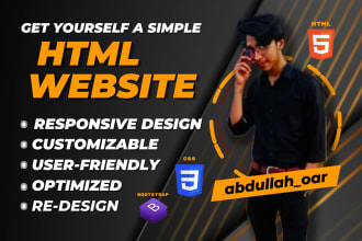 customize your html, wordpress website or add pages