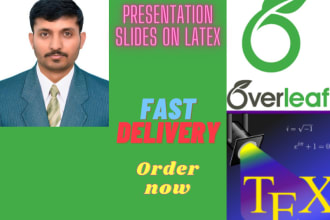 convert your document in presentation slides by using latex software