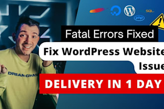 fix wordpress issues, bugs, critical errors