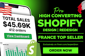 design shopify store, build shopify dropshipping store, create shopify website