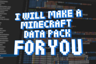 make a minecraft data pack for you