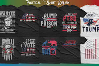 create political design t shirts