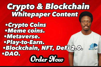 write and design full crypto white paper for cryptocurrency