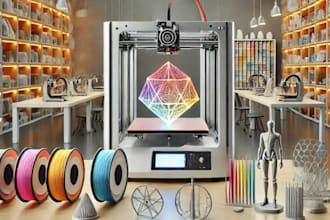 print your model in fdm or sls technology on industrial grade 3d printers