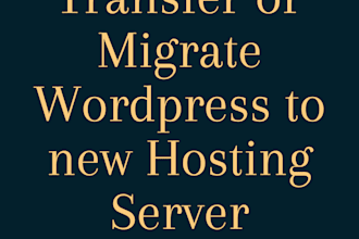 move or transfer migrate wordpress website to a new hosting