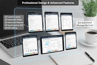 create a professional fillable PDF form with interactive fieds