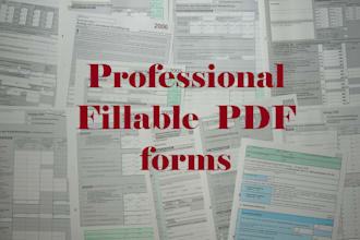 create a professional fillable PDF form with interactive fieds