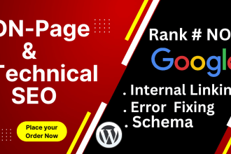 do on page SEO set your page post structure and optimize it