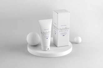 do packaging design label design skincare mockup cosmetic label product label