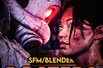 create a quality sfm or blender poster for cheap