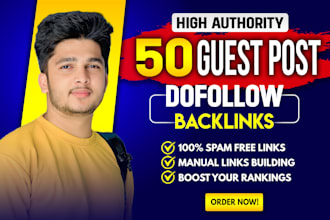 write and publish high da DR guest post with SEO dofollow backlinks