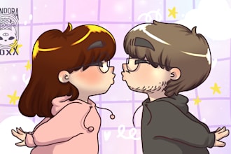 make illustrations in chibi style