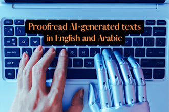 proofread ai copywriting in english and arabic