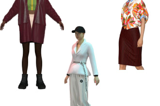 do 3d fashion mockup and clothing renders