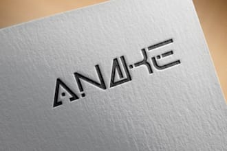 design text based, letter mark or font logo design