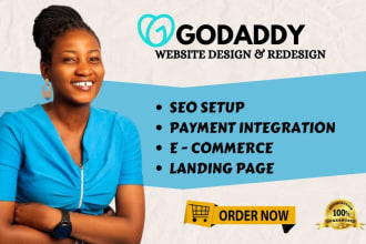design, redesign responsive and professional godaddy website