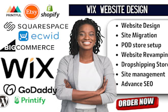 build wix website design wix landing page redesign wix website develop wix store