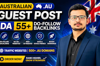 write and publish best australia guest post with high da australian backlinks