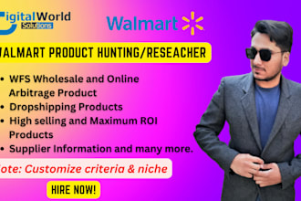 do product research for walmart wfs, oa and dropshipping