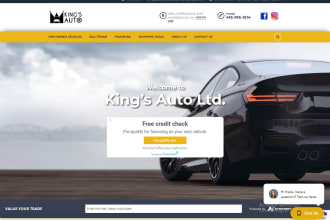 develop an automotive cars dealership website