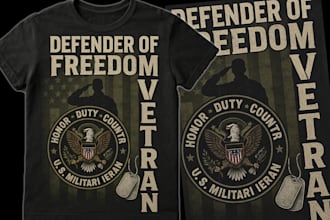 do patriot military veteran army and USA t shirt