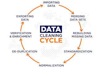 clean data and create a report using excel or powerbi