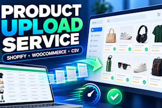 upload and optimize products for shopify or woocommerce