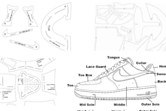 make you an air jordan 1 air force 1 pattern shoes , sneaker box design