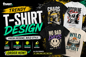 create trendy t shirt design