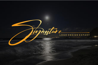 do design notary signature, photography, handwritten logo