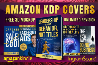 do book cover design, ebook cover design, kindle cover, amazon KDP cover design