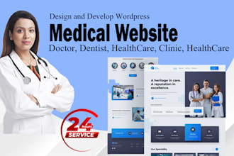 design doctor, medical and healthcare website in wordpress