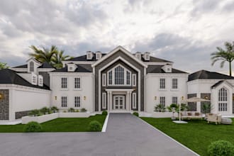 do 3d exterior design and realistic architecture rendering