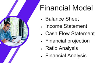 prepare financial modeling and financial projection